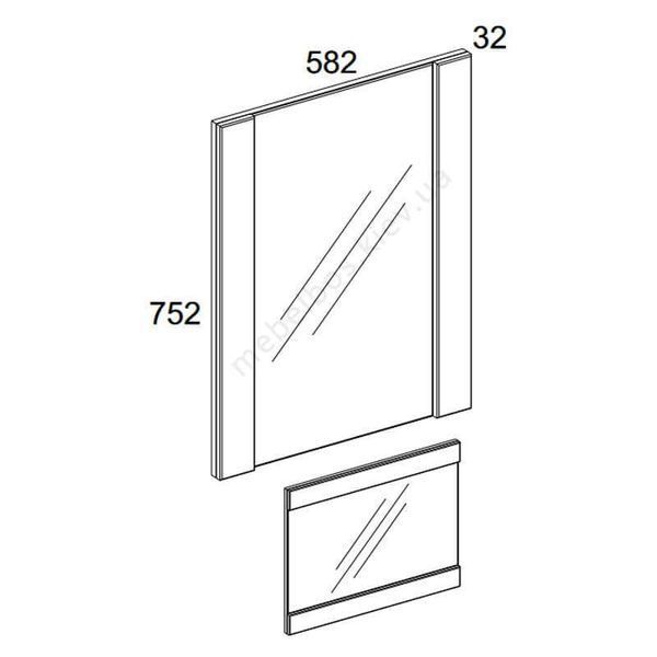 Зеркало 60 Doorset Mebelbos MBOS13265 фото