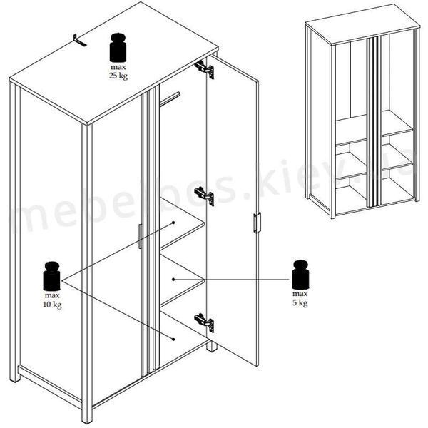 Шафа 2D Helix Mebelbos MBOS13792 фото