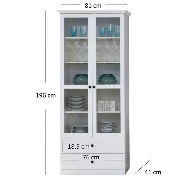 Вітрина 2W2S Brandson Mebelbos MBOS10533 фото