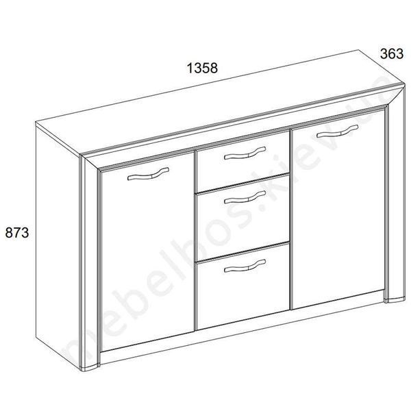 Комод 2D3S Sapori Mebelbos MBOS13880 фото