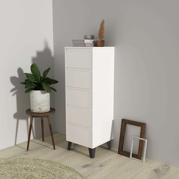 Комод 5S/40 Borg Mebelbos білий MBOS15043-BI фото