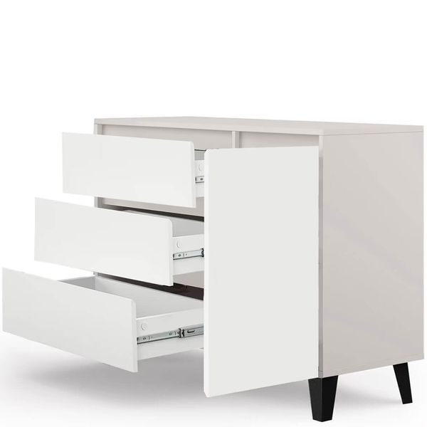 Комод 1D3S Borg Mebelbos кашемир / белый MBOS15040-CABI фото