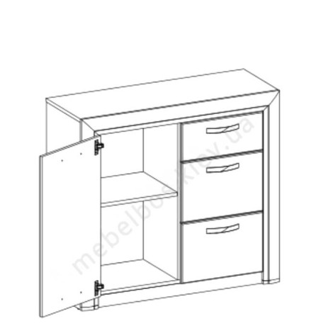 Комод 1D3S Olivia Mebelbos | ОЛIВIЯ Мебельбос