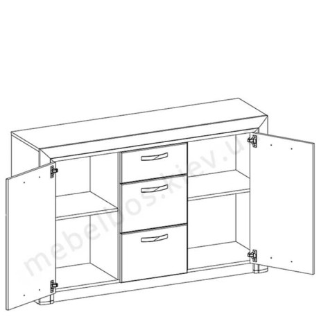 Комод 2D3S Olivia Mebelbos | ОЛIВIЯ Мебельбос
