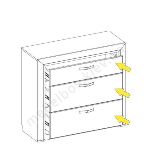 Комод 3S Olivia Mebelbos | ОЛIВIЯ Мебельбос