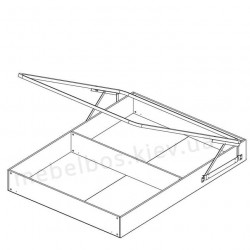 Ліжко 160 з підйомним механізмом Olivia Mebelbos