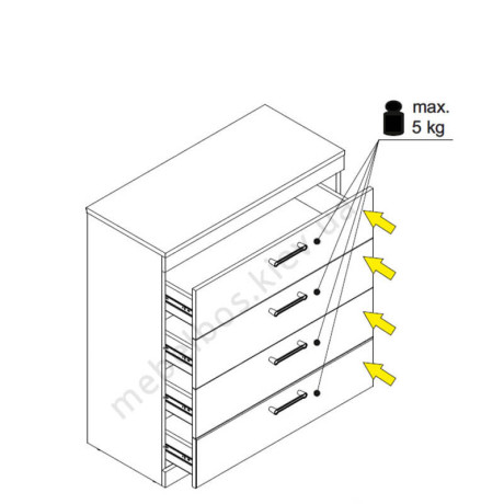Комод 4S Jagger Mebelbos | ДЖАГГЕР Мебельбос