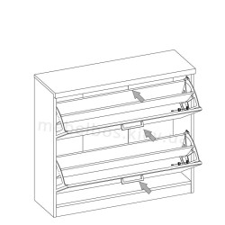 Тумба для взуття 2K Doorset Mebelbos