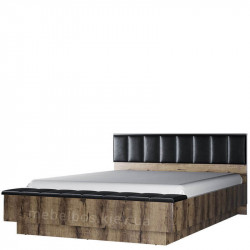 Ліжко 160 з м'яким узголів'ям та підйомним механізмом Jagger Mebelbos