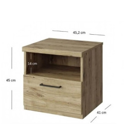 Тумба прикроватная 1S Doorset Mebelbos