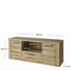 Тумба під телевізор 2D1S/135 Doorset Mebelbos