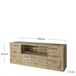 Тумба під телевізор 2D1S/180 Doorset Mebelbos