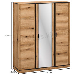 Шафа із дзеркалом 3D Helix Mebelbos