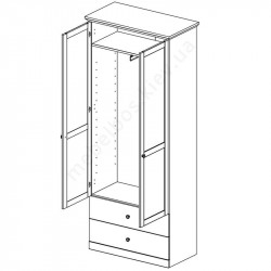 Шафа 2D2S Brandson Mebelbos