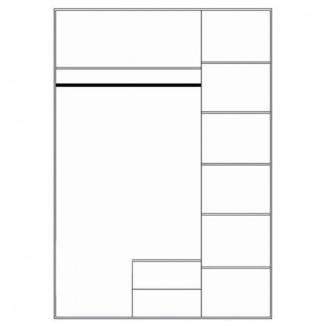 Шафа с дзеркалом 3D2S Olivia Mebelbos | ОЛIВIЯ Мебельбос