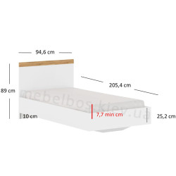 Ліжко 90 Vigo Mebelbos