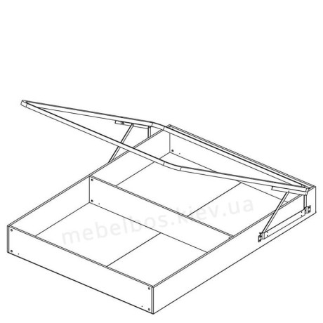 Ліжко 140 з підйомним механізмом Jazz Mebelbos (каштан найробі) | ДЖАЗ Мебельбос