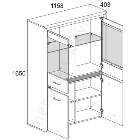 Гостиная Whiteblack Mebelbos | ВАЙТБЛЕК Мебельбос СНЯТА С ПРОИЗВОДСТВА