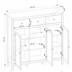 Комод 3D3S Ole Mebelbos