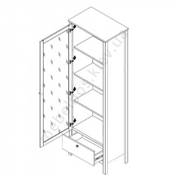 Вітрина 1W1S Loft Mebelbos