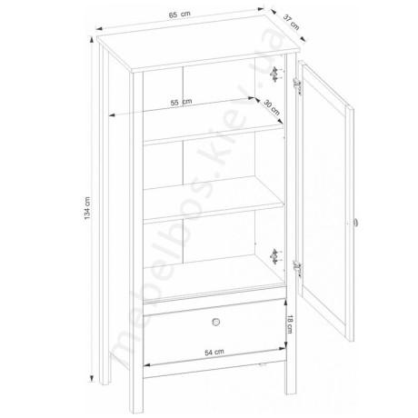 Тумба 1D1S Ole Mebelbos | ОЛЕ Мебельбос