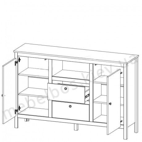 Комод 2D2S Loft Mebelbos | ЛОФТ Мебельбос
