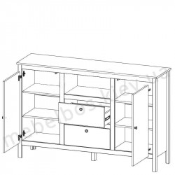 Комод 2D2S Loft Mebelbos