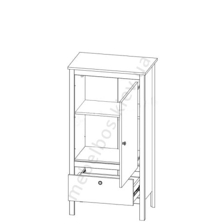 Тумба 1D1S/60 Loft Mebelbos | ЛОФТ Мебельбос