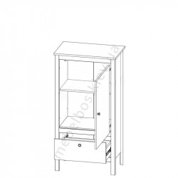 Тумба 1D1S/60 Loft Mebelbos