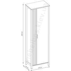 Пенал правий 1D Helix Mebelbos