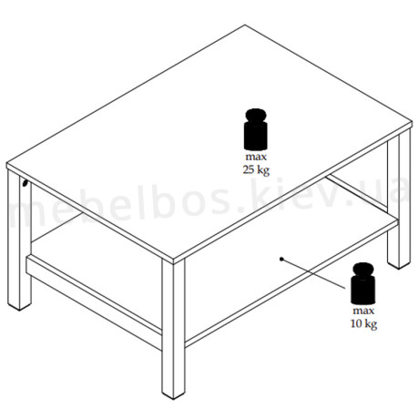Стол журнальный 80 Helix Mebelbos | ХЕЛИКС Мебельбос