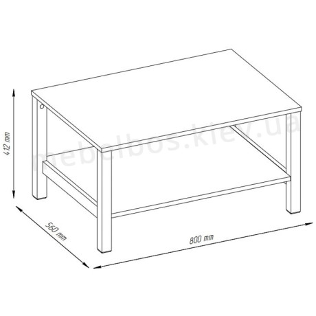 Стол журнальный 80 Helix Mebelbos | ХЕЛИКС Мебельбос