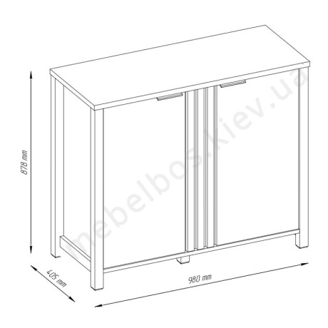 Тумба 2D/100 Helix Mebelbos | ХЕЛІКС Мебельбос