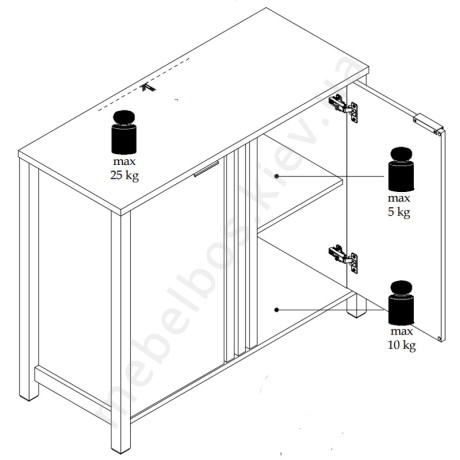 Тумба 2D/100 Helix Mebelbos | ХЕЛІКС Мебельбос
