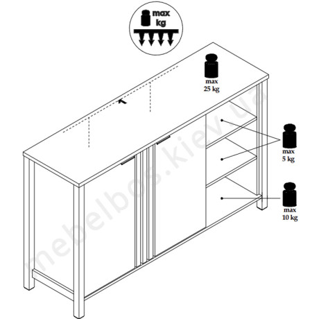 Тумба 2D/140 Helix Mebelbos | ХЕЛІКС Мебельбос