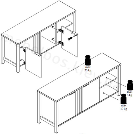 Тумба под телевизор 2D Helix Mebelbos | ХЕЛИКС Мебельбос