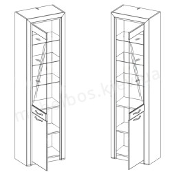 Вітрина 1D1W Sapori Mebelbos
