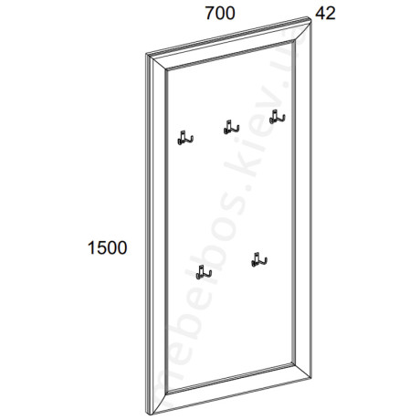 Вешалка 70 Sapori Mebelbos | САПОРИ Мебельбос