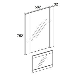 Дзеркало 60 Doorset Mebelbos