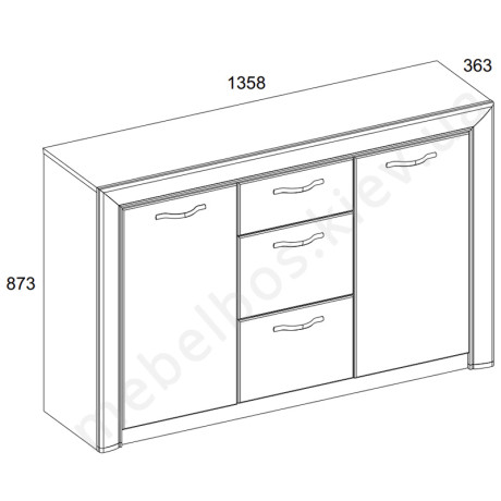 Комод 2D3S Sapori Mebelbos | САПОРИ Мебельбос
