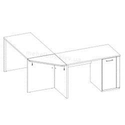 З'єднувач столiв кутовий Doorset Mebelbos