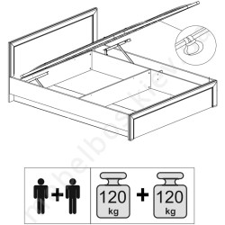 Кровать 160 с подъемным механизмом Sapori Mebelbos