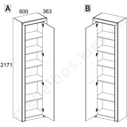 Пенал 1D Sapori Mebelbos