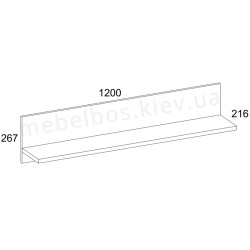 Полиця 120 Sapori Mebelbos