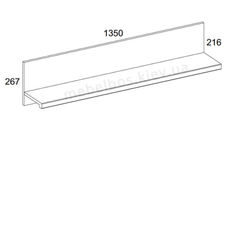 Полиця 135 Doorset Mebelbos | ДОРСЕТ Мебельбос