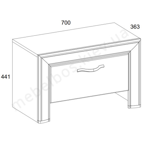 Тумба 1S Sapori Mebelbos | САПОРІ Мебельбос