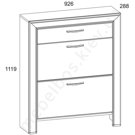 Тумба для взуття 2K1S Sapori Mebelbos | САПОРІ Мебельбос