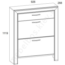 Тумба для взуття 2K1S Sapori Mebelbos