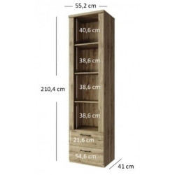 Стелаж відкритий високий 2S Doorset Mebelbos