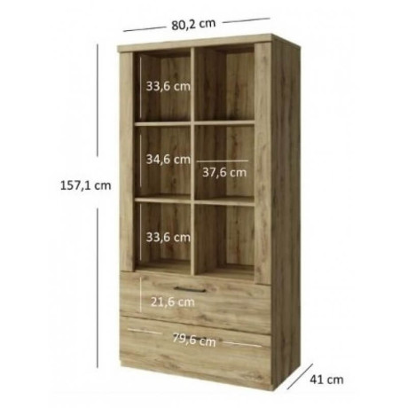 Стелаж відкритий низький 2S Doorset Mebelbos | ДОРСЕТ Мебельбос